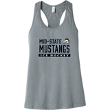 Mid-State Mustangs Womens Jersey Racerback Tank