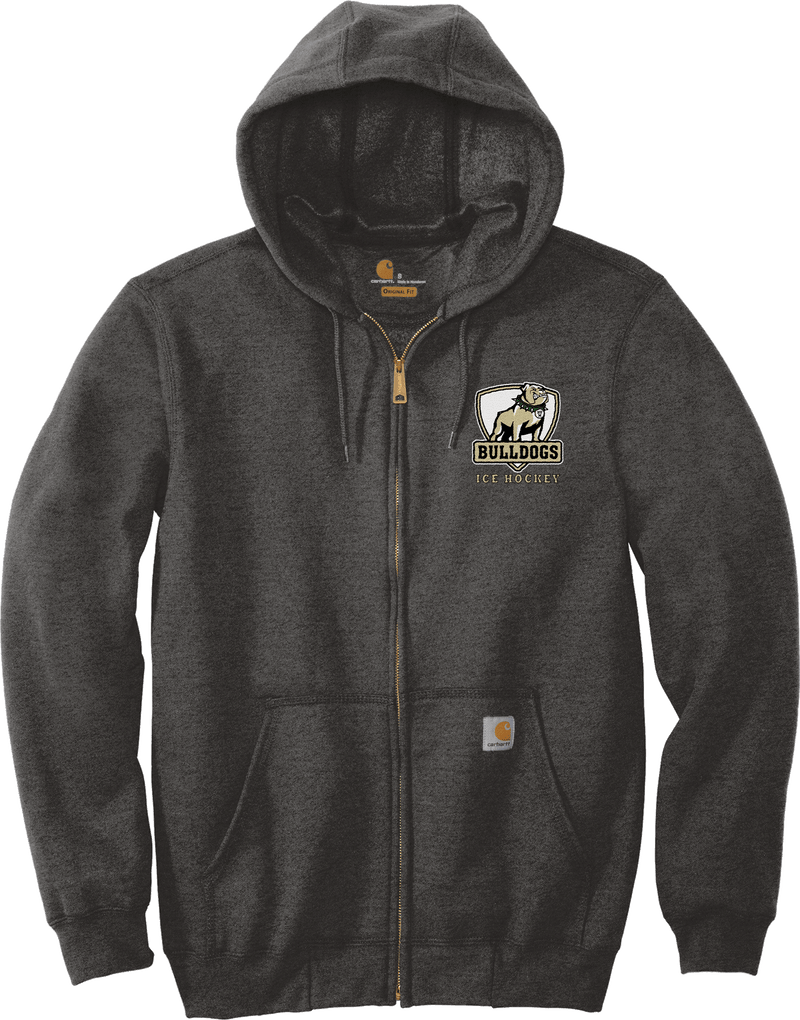 HVM Bulldogs Carhartt Midweight Hooded Zip-Front Sweatshirt