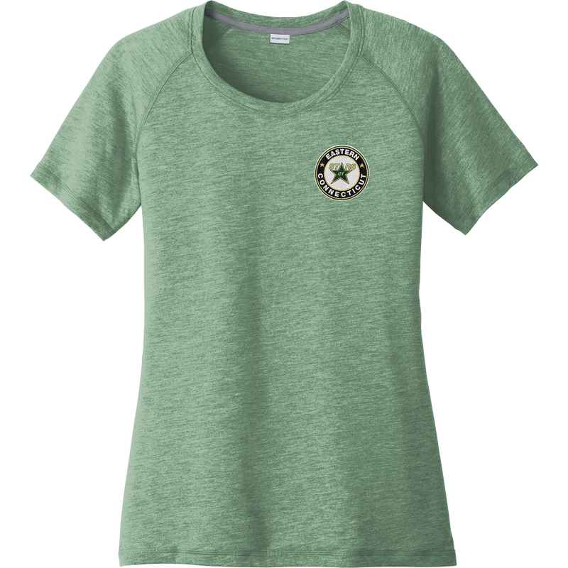 CT ECHO Stars Ladies PosiCharge Tri-Blend Wicking Scoop Neck Raglan Tee