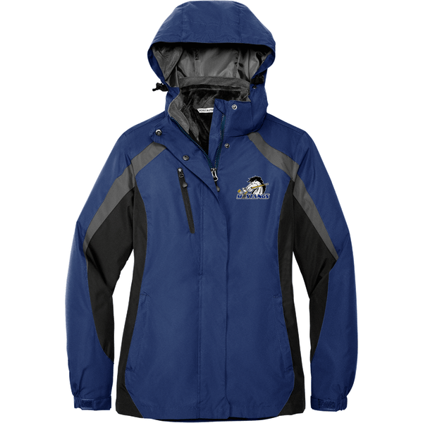 Mid-State Mustangs Ladies Colorblock 3-in-1 Jacket