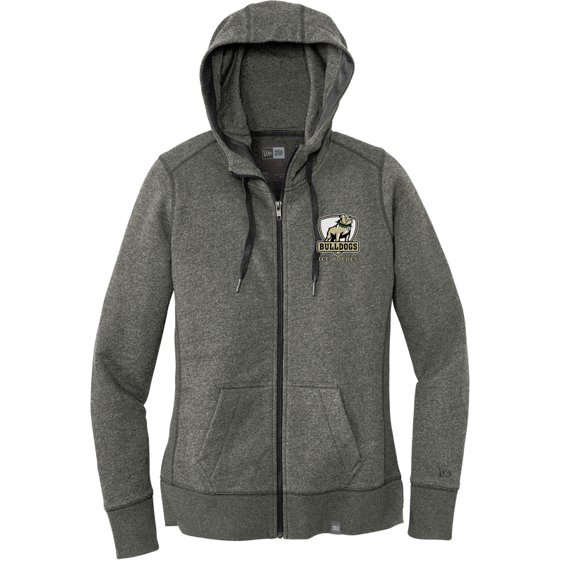 HVM Bulldogs New Era Ladies French Terry Full-Zip Hoodie