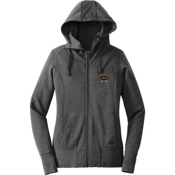 Orange County West New Era Ladies Tri-Blend Fleece Full-Zip Hoodie