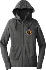 Maryland Black Bears New Era Ladies Tri-Blend Fleece Full-Zip Hoodie