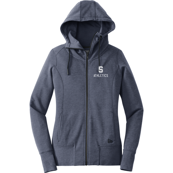 Midd South Athletics New Era Ladies Tri-Blend Fleece Full-Zip Hoodie