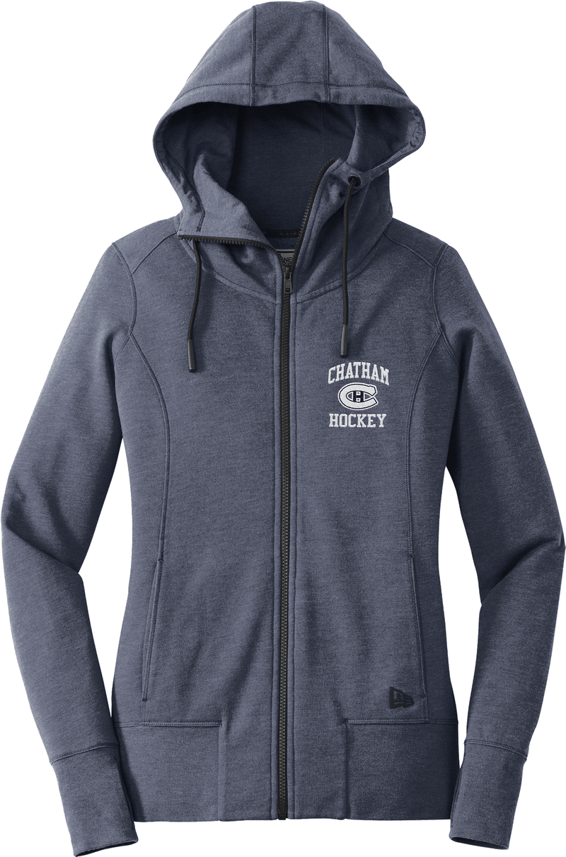 Chatham Hockey New Era Ladies Tri-Blend Fleece Full-Zip Hoodie