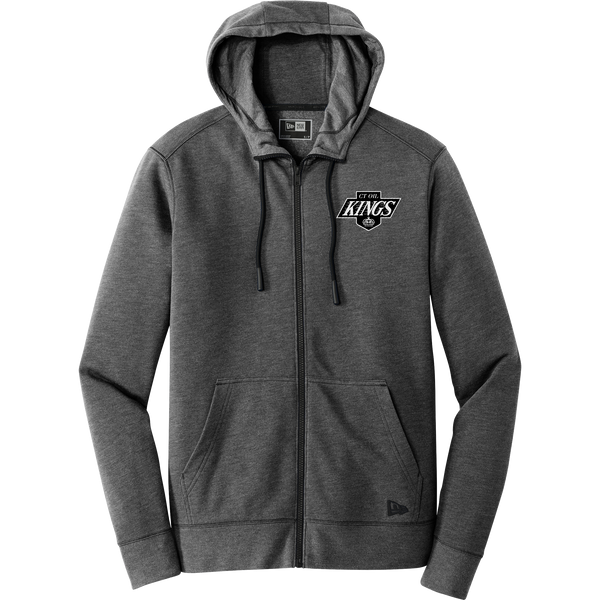 CT Oil Kings New Era Tri-Blend Fleece Full-Zip Hoodie