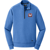 CT Whalers Tier 1 New Era Tri-Blend Fleece 1/4-Zip Pullover