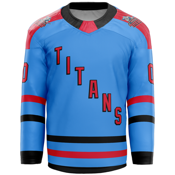 NJ Titans Tier 1 Bantam and Midgets Adult Player Sublimated Jersey