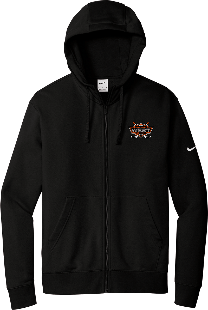 Orange County West Nike Club Fleece Sleeve Swoosh Full-Zip Hoodie