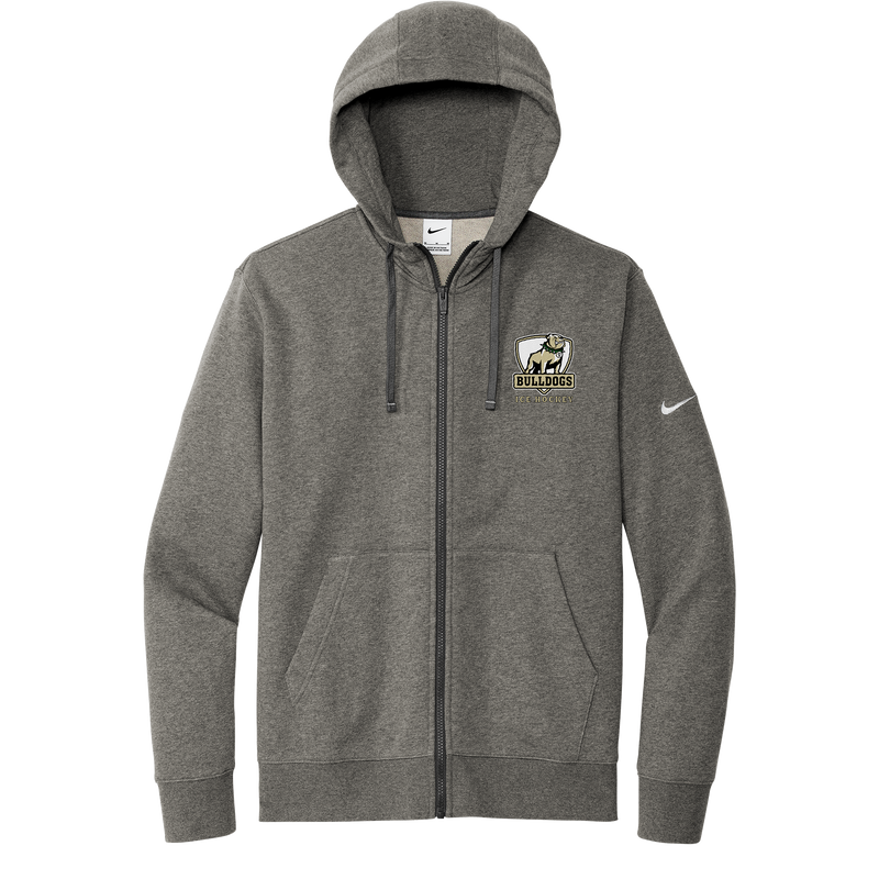 HVM Bulldogs Nike Club Fleece Sleeve Swoosh Full-Zip Hoodie