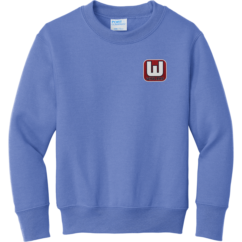 CT Whalers Tier 1 Youth Core Fleece Crewneck Sweatshirt