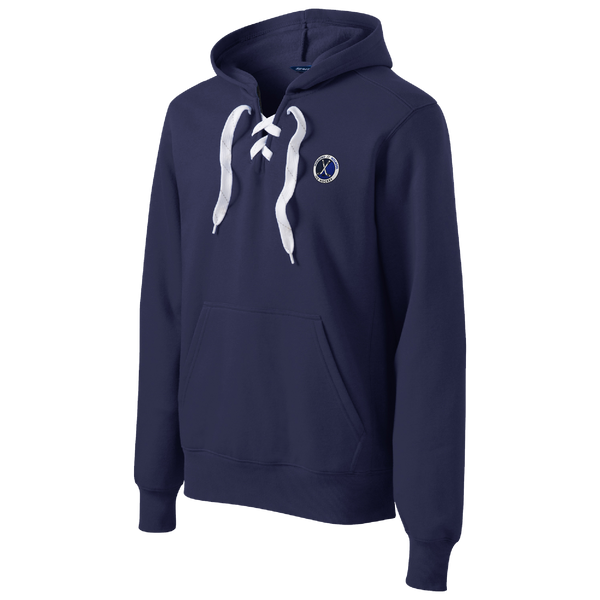 Marlboro Hockey Lace Up Pullover Hooded Sweatshirt