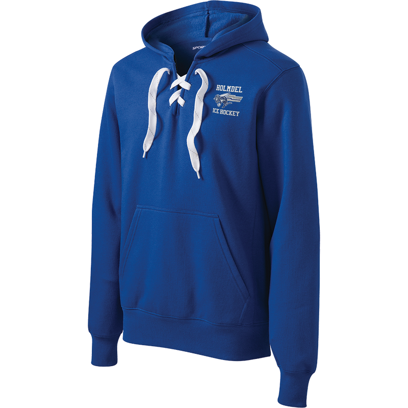 Holmdel Hockey Lace Up Pullover Hooded Sweatshirt