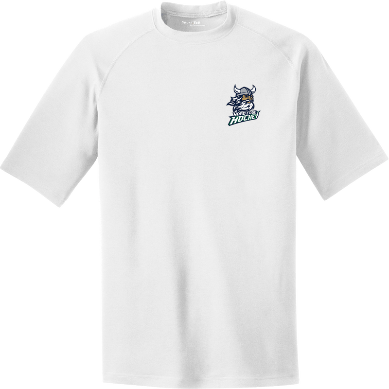 Hard Edge Hockey PosiCharge Tri-Blend Wicking Raglan Tee