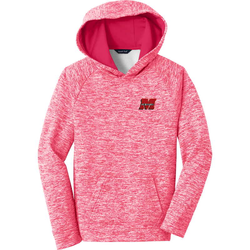 Team Maryland Youth PosiCharge Electric Heather Fleece Hooded Pullover