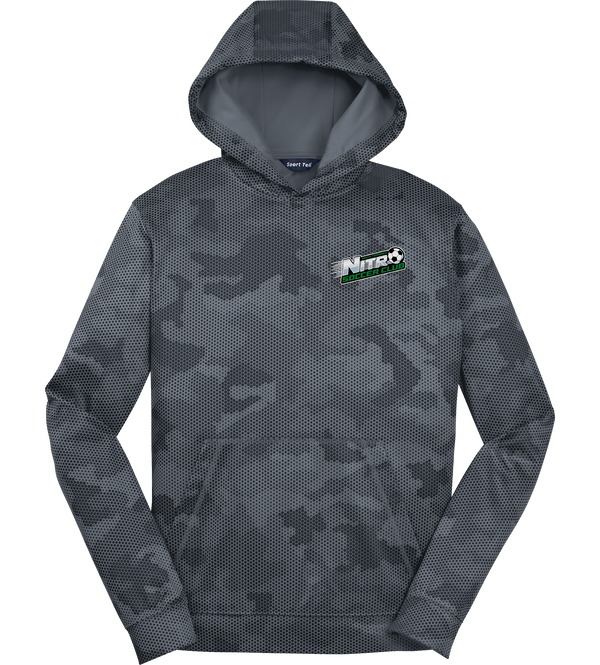 Nitro Soccer Youth Sport-Wick CamoHex Fleece Hooded Pullover