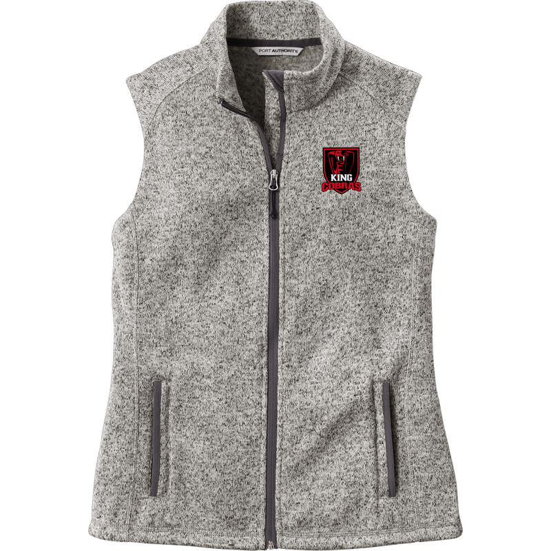 King Cobras Ladies Sweater Fleece Vest